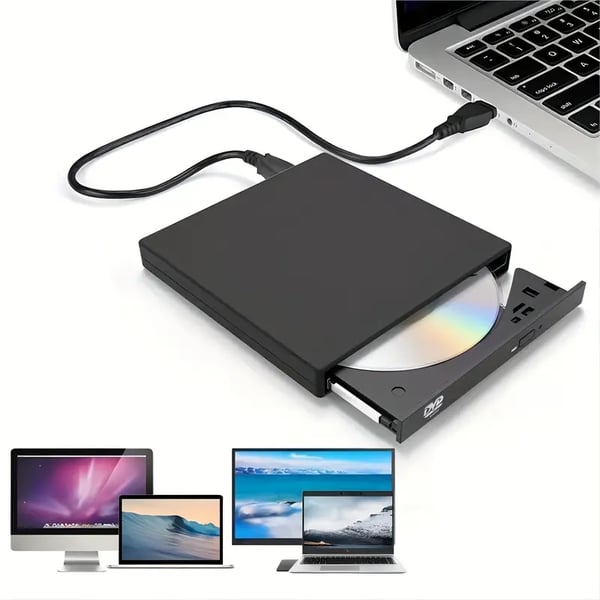 📢📢49% de réduction ! 💿💻 Lecteur CD/DVD Externe – Plug & Play, Portable & Compatible Mac/Windows